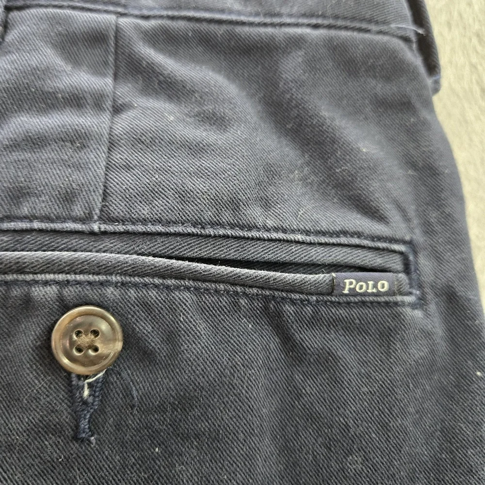 Polo Ralph Lauren Men Pants 36/30 Blue‎ Twill Button 29